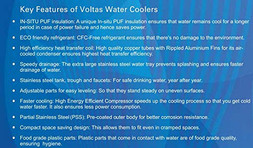 Voltas WC FS 15/15 NP R134a Water Cooler 15L | Stainless Steel | Fast Cooling | Suraj Electronics
