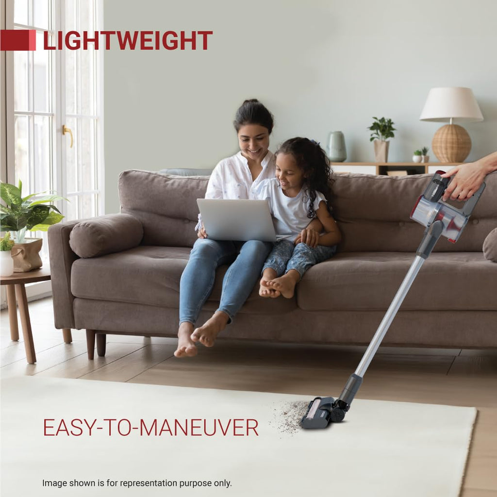 Eureka Forbes Kordfree K11 Lite Cordless Vacuum Cleaner | 11KPa Suction | 45 Min Runtime | Handheld Convertible | 4-Stage HEPA Filtration | Ideal for Home, Sofa & Car Cleaning
