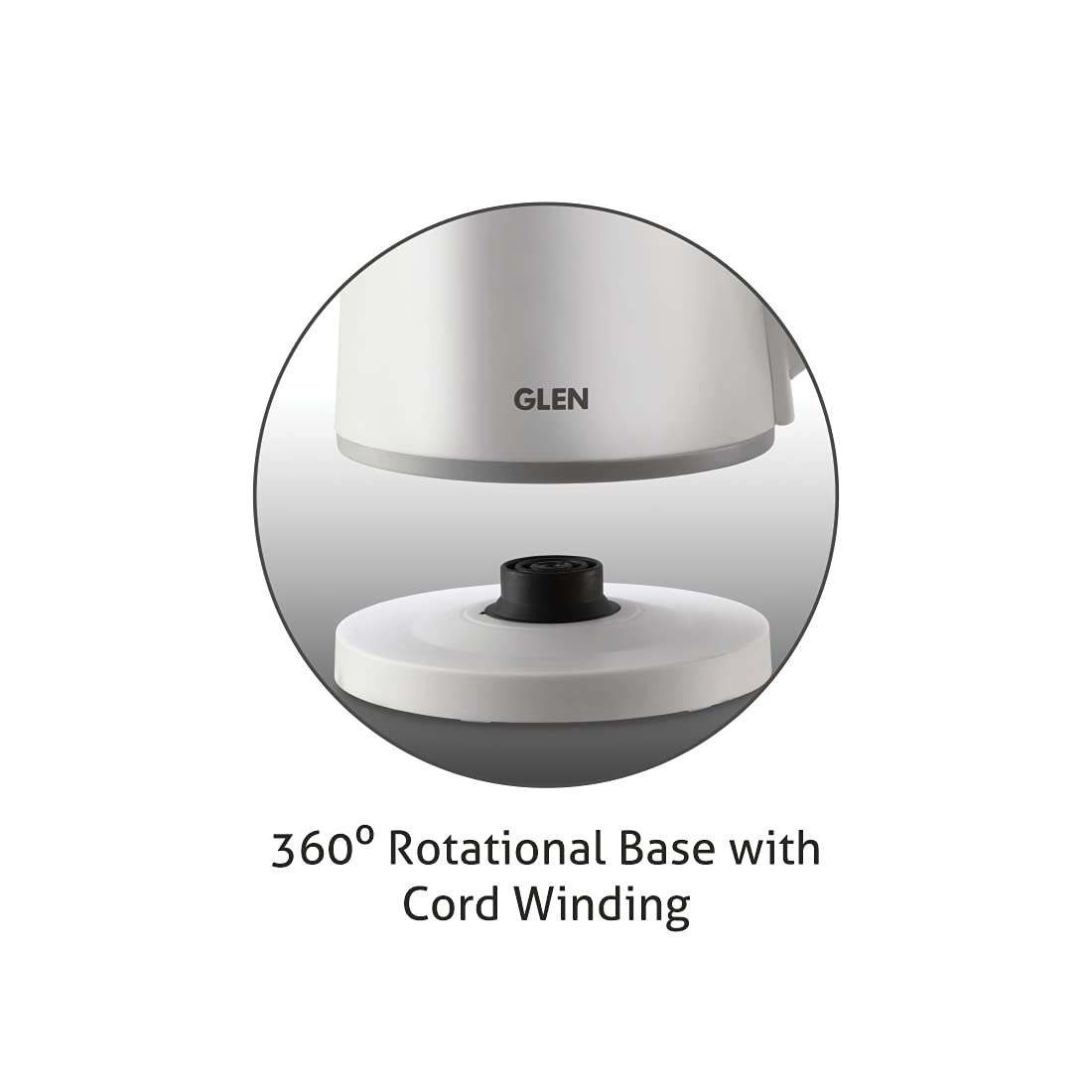 Glen SA 9004 Electric Kettle | 0.8 L | 800 W | Auto Shut-Off | 360° Base | Compact Kettle | Suraj Electronics Delhi NCR