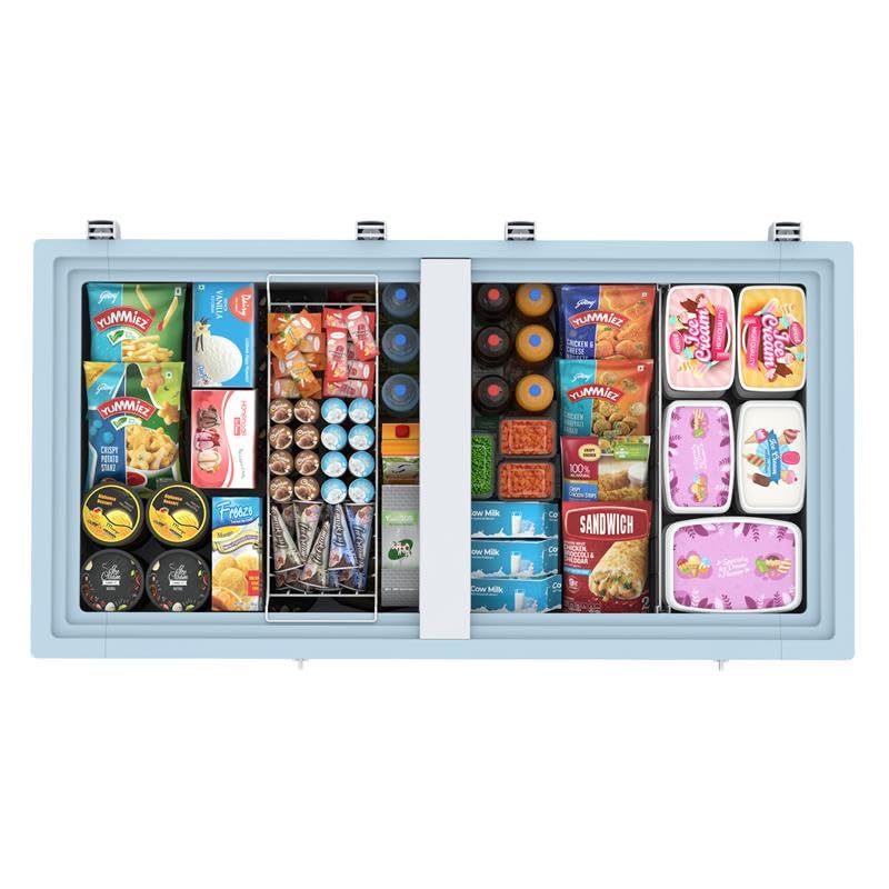 Godrej DH ESNCH 525E 2HCNP RW 505 L Double Door Convertible Deep Freezer, White
