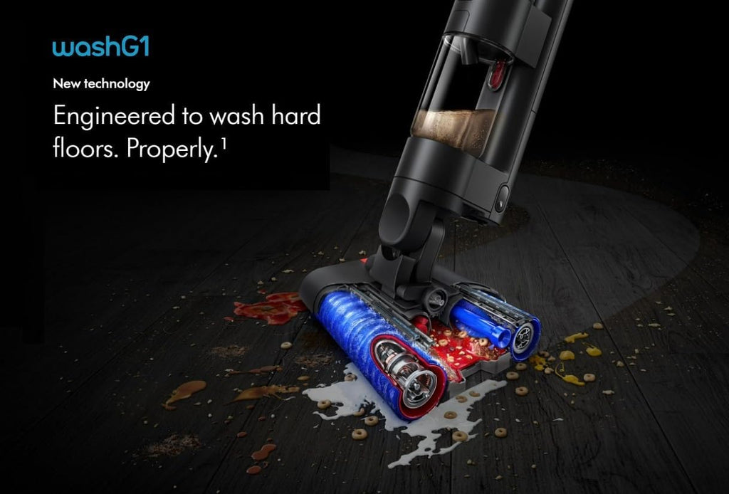 Dyson WashG1 Wet & Dry Cordless Vacuum Cleaner for Hard Floors | Dual Motorised Rollers | 35 Min Runtime