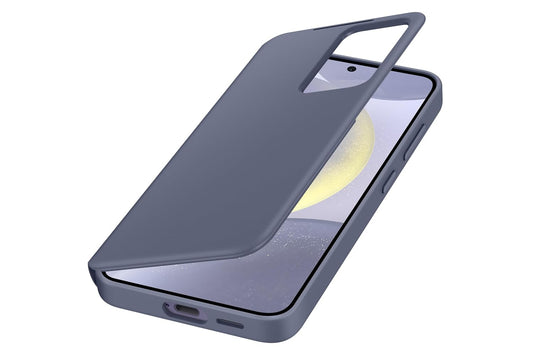 Samsung Galaxy S24 5G Smart View Wallet Case (Violet) | Original Samsung Flip Cover | Suraj Electronics Delhi NCR