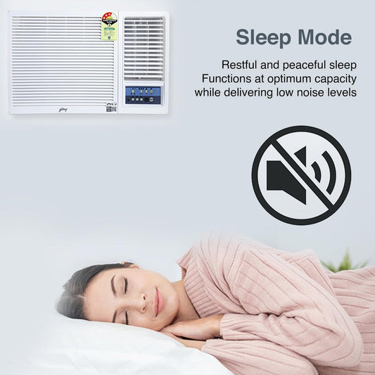 Godrej WFC 12UTC3-WWA 1 Ton 3 Star Window AC (Turbo Mode, Copper Condenser, Blue Fin, R32 Refrigerant, Dust & Anti-Bacterial Filter, White)
