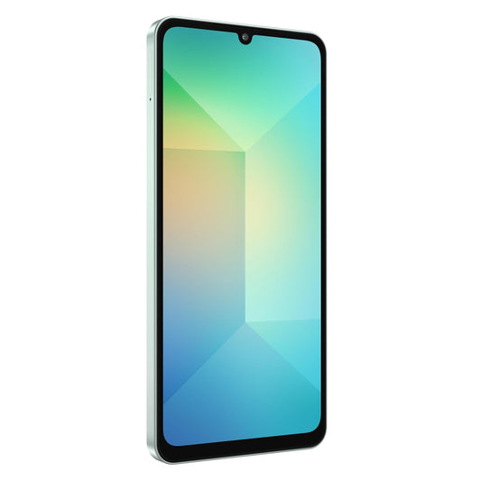 Samsung Galaxy A06 5G (Light Green, 4GB RAM, 128GB Storage)| True 5G with 12 5G Bands | 50MP Dual Camera | 4 Gen Updates | IP54 | Voice Focus With 25W Adapter