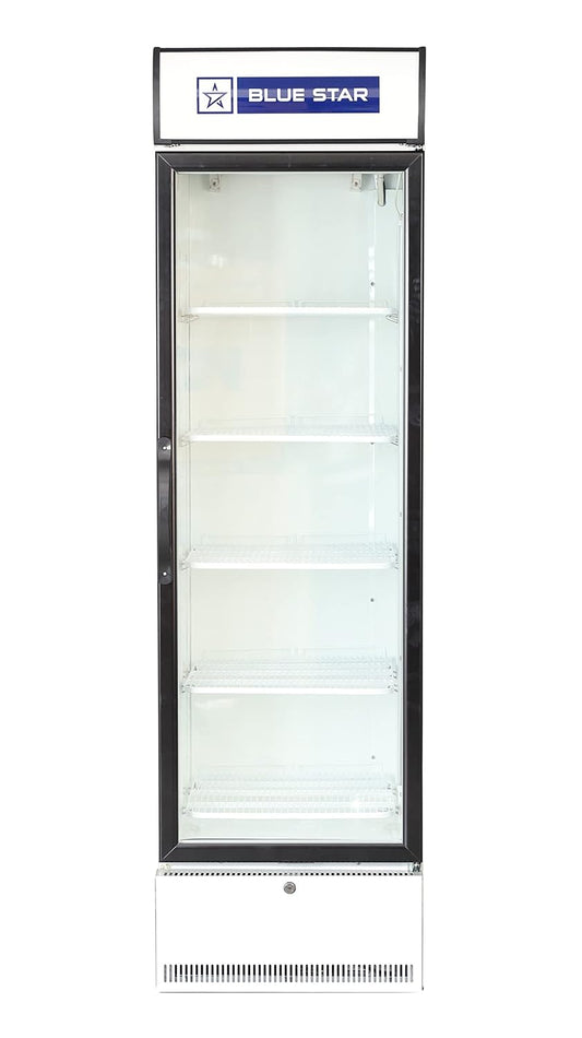 Blue Star SC500F 500 Litre Single Door Visi Cooler | Commercial Display Refrigerator with LED Light, Lock & Adjustable Shelves