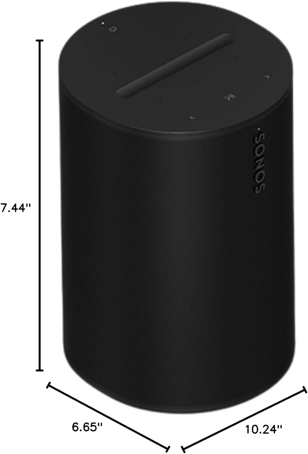 Sonos Era 100 Smart Speaker – Wi-Fi & Bluetooth, Dual Tweeter Stereo, Deep Bass, Trueplay Tuning | Black | 24-Hour Delivery in Delhi NCR
