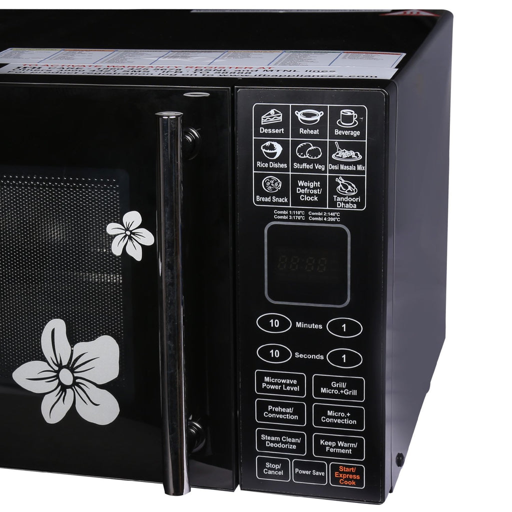 IFB 25BC4 25 L Convection Microwave Oven (Black, 101 Auto Cook Menus, Touch Keypad, Grill & Bake, Steam Clean, 3-Year Magnetron Warranty)