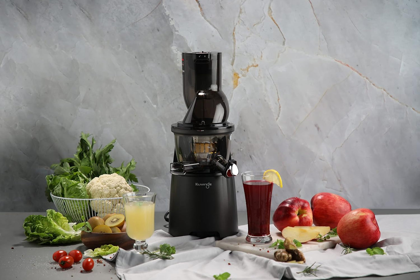 Kuvings EVO 810 (NS-2155 B M) Professional Cold Press Juicer | 12-Year Warranty | Silicone-Free Technology | Smoothie & Sorbet Maker | Suraj Electronics Delhi NCR