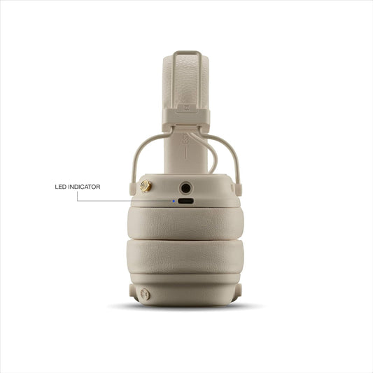 Marshall Major V Wireless On-Ear Headphones (Cream) | 100+ Hours Battery, Bluetooth, Fast Charging – Buy Online at Suraj Electronics