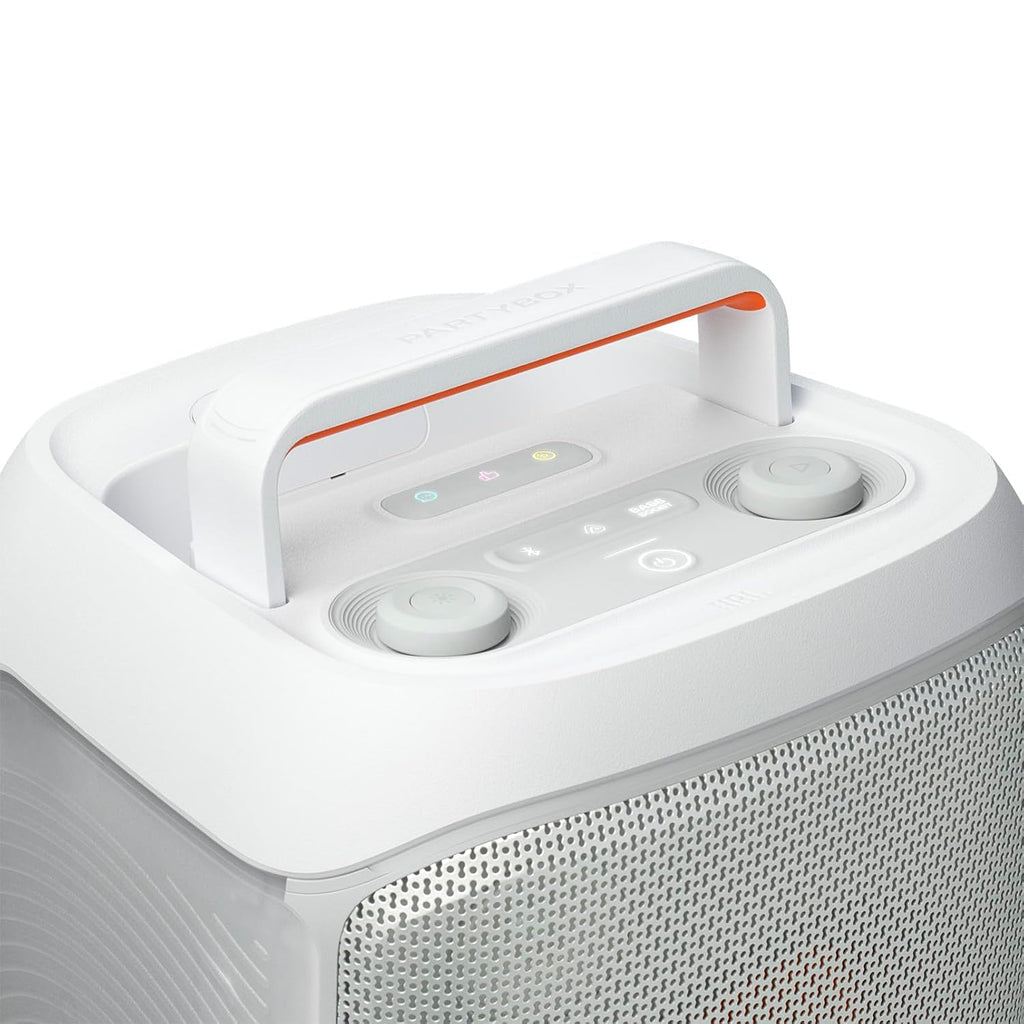 JBL Partybox 120 (White Color ) Wireless Bluetooth 160W Party Speaker, AI Sound Boost, Futuristic Light Show, Upto 12Hrs Playtime