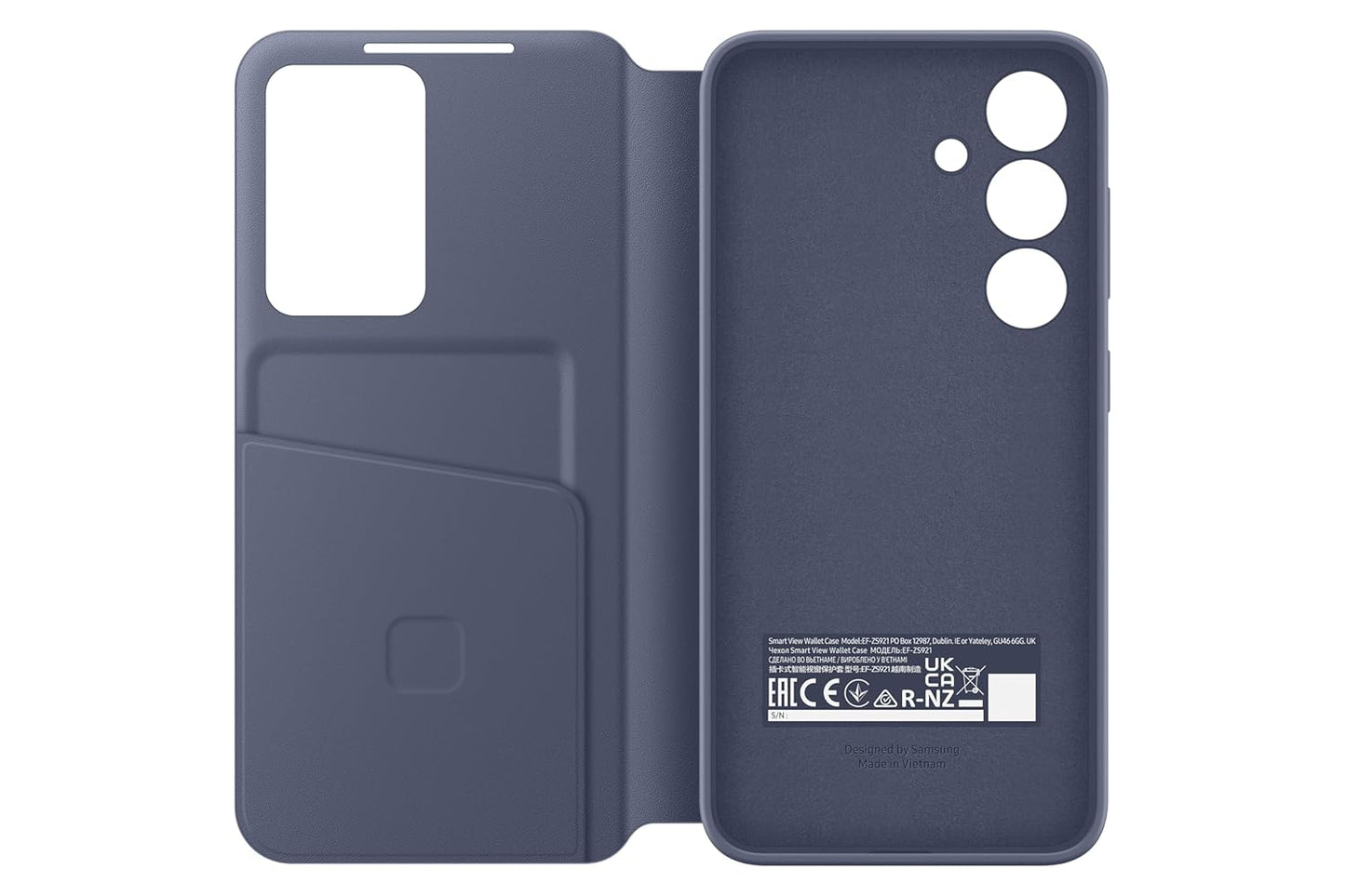 Samsung Galaxy S24 5G Smart View Wallet Case (Violet) | Original Samsung Flip Cover | Suraj Electronics Delhi NCR