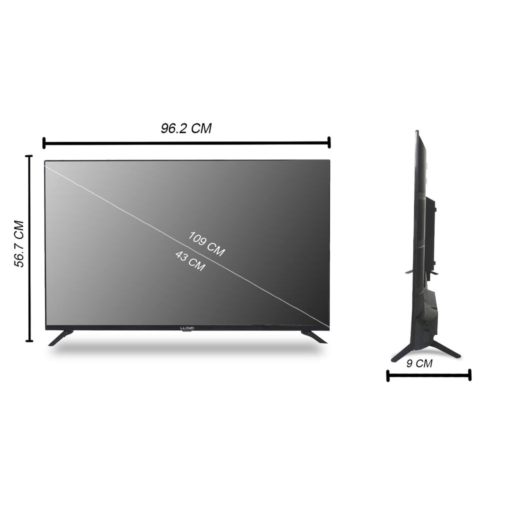 LLOYD 43US850E (43 Inches) 4K Ultra HD Smart LED TV (Black)