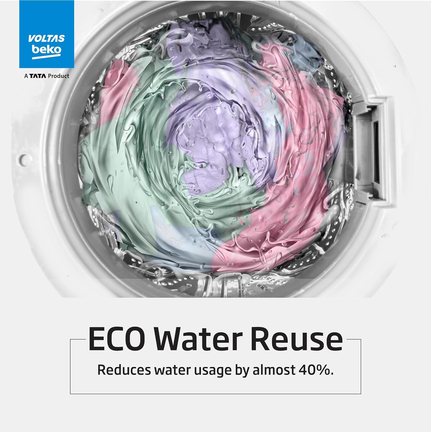 Voltas Beko WTL70UPGC/SPCPOF 7 Kg 5 Star Fully-Automatic Top-Loading Washing Machine (Dark Grey, Monsoon Dry)
