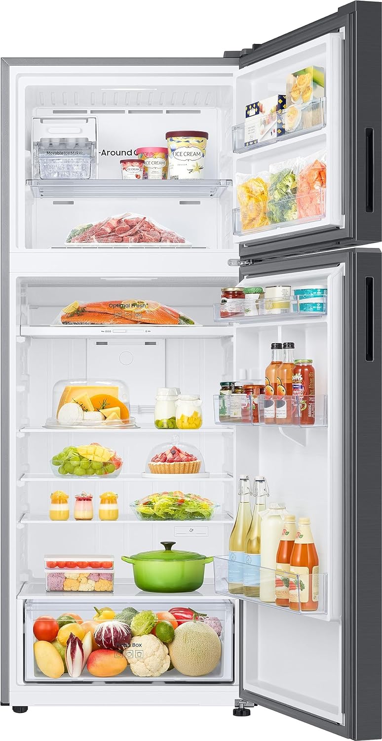 Samsung RT51CG662AB1TL 465 L, Optimal Fresh+, Digital Inverter, Frost Free Double Door WiFi Embedded Refrigerator (Black Matt )