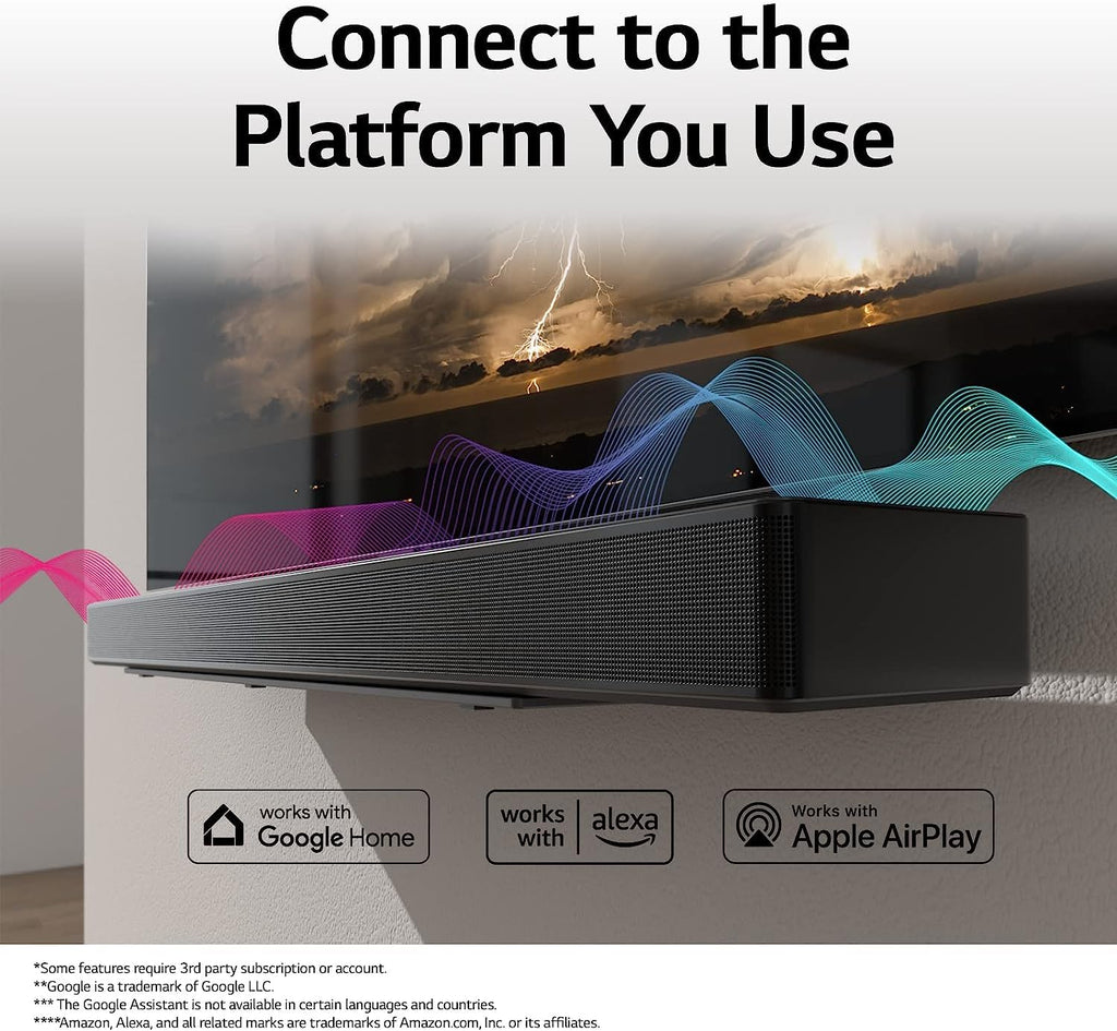 LG SC9S 3.1.3 Ch 400W Dolby Atmos Soundbar with Triple Up-Firing Speakers, IMAX Enhanced, WOW Orchestra & OLED C Series Bracket – Black