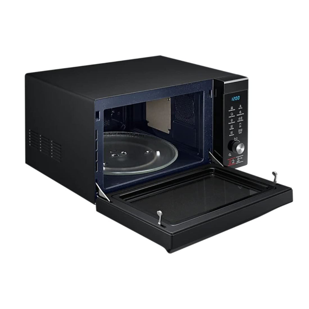 Samsung MC32A7056CK/TL 32L Convection Microwave Oven – Slimfry, Preheat, Eco Mode, Ceramic Interior, Touch & Dial Control (Black)
