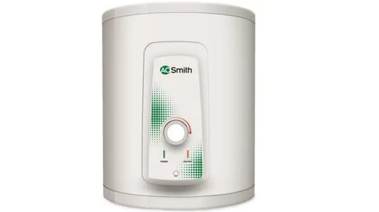 AO Smith HSE-VAS-X-050 50L 4 Star Storage Water Geyser (White) | Blue Diamond Glass Lined Tank | 8 Bar Pressure | Vertical Mount | 7-Year Tank Warranty