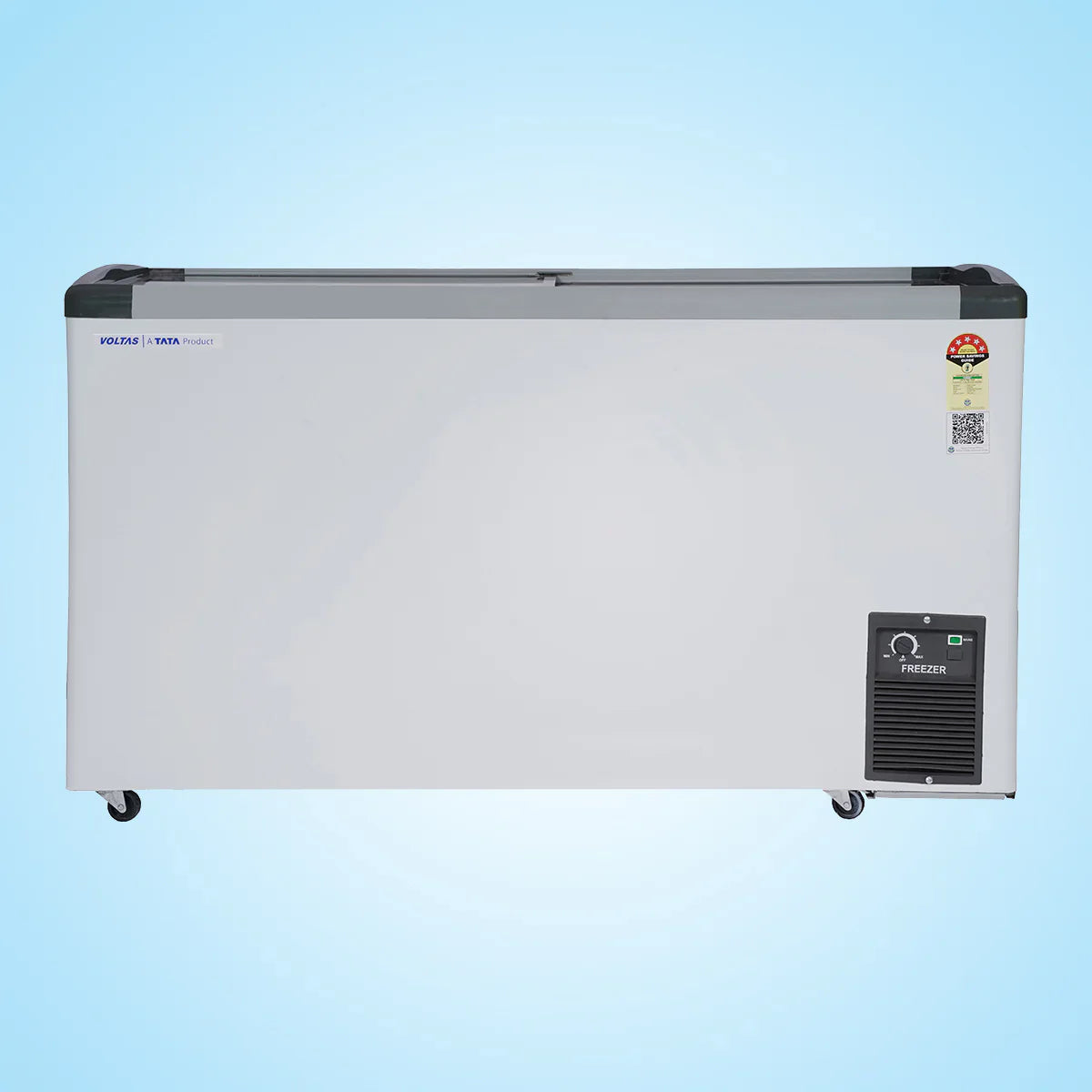 Voltas GT440GA5-PL-W-G3 326L 5 Star Convertible Deep Freezer | Dual Temperature | Flat Glass Top | Suraj Electronics Delhi NCR