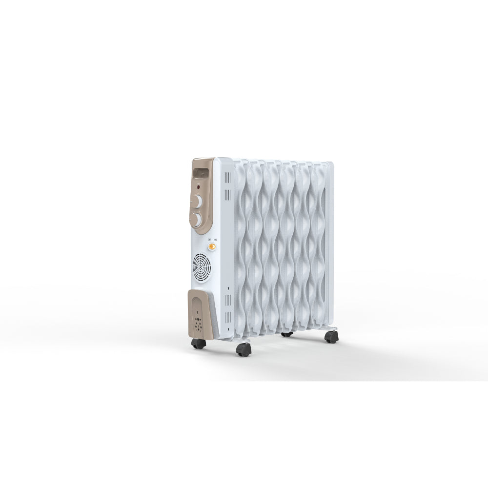 Bajaj Vienna 7 Fins Oil Filled Radiator 1900W Room Heater – 3 Heat Settings, Noiseless Operation, Castor Wheels, 3-Year Warranty