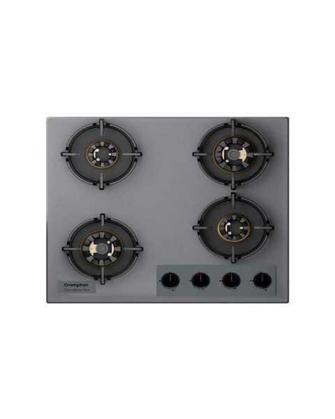 Crompton HOB-SSFB604SP-MBU 60CM Built-In Hob SensoSafe Plus | 3D Brass Burners | Auto Ignition | FFD | 8mm Toughened Glass | Suraj Electronics Delhi NCR