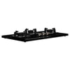 Crompton TAB-SMHB784-MBL SuperSlim Matt 78 cm 4 Burner Hob with Auto Ignition, Brass Burners and Toughened Glass Top ( Matt Black)