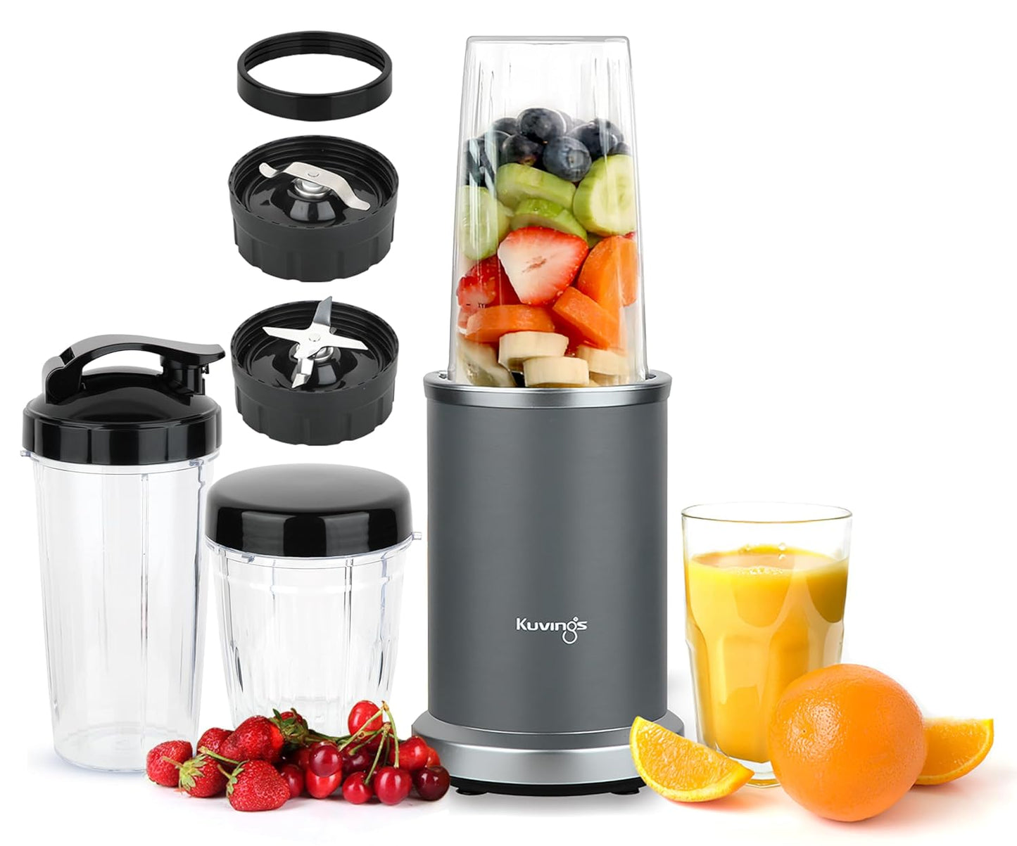 Kuvings Nutri Blender Pro Gunmetal Grey| 1000W Blender | 7-Year Warranty | Wet & Dry Blades | Suraj Electronics Delhi NCR