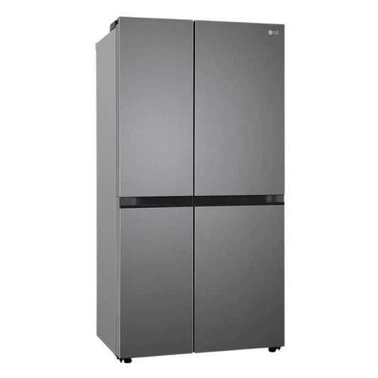 LG GL-B257JDS3 650 L 3 Star Side-by-Side Inverter Refrigerator | Convertible Freezer | Smart Diagnosis | Multi Air Flow | Auto Smart Connect | Dazzle Steel