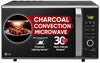 LG MJ2887BFUM 28 L Charcoal Convection Microwave Oven ( Black, with 360° Motorised Rotisserie & Charcoal Lighting Heater with 10 years warranty)