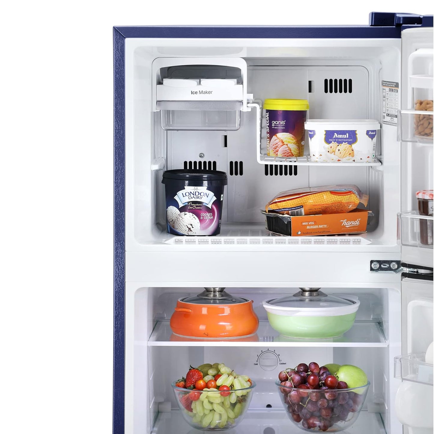 LG GL-N292BBEY 242 L 2 Star Smart Inverter Frost-Free Double Door Refrigerator ( Blue Euphoria, Smart Connect)