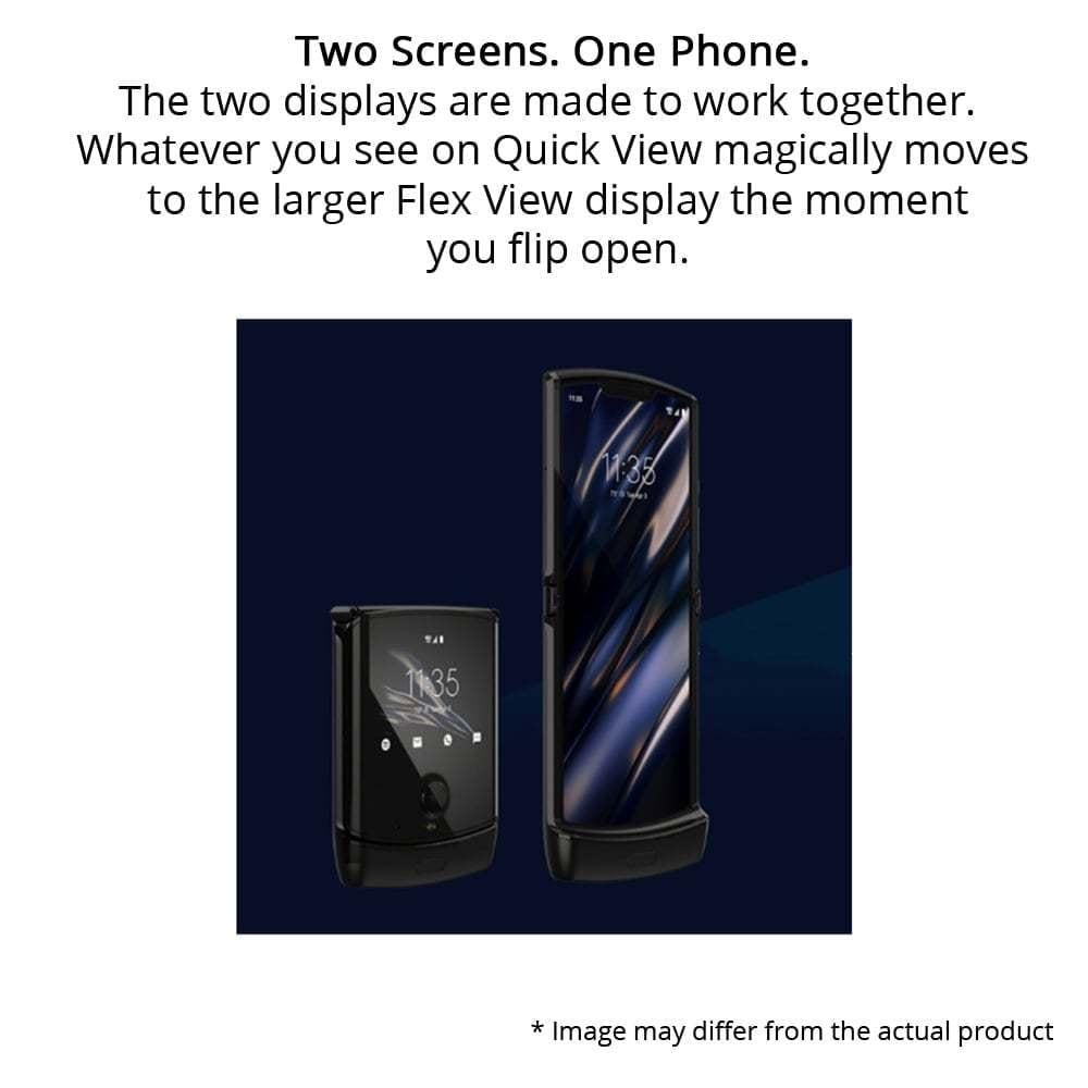 Motorola Razr 128 GB, 6 GB RAM, Noir Black, Mobile Phone