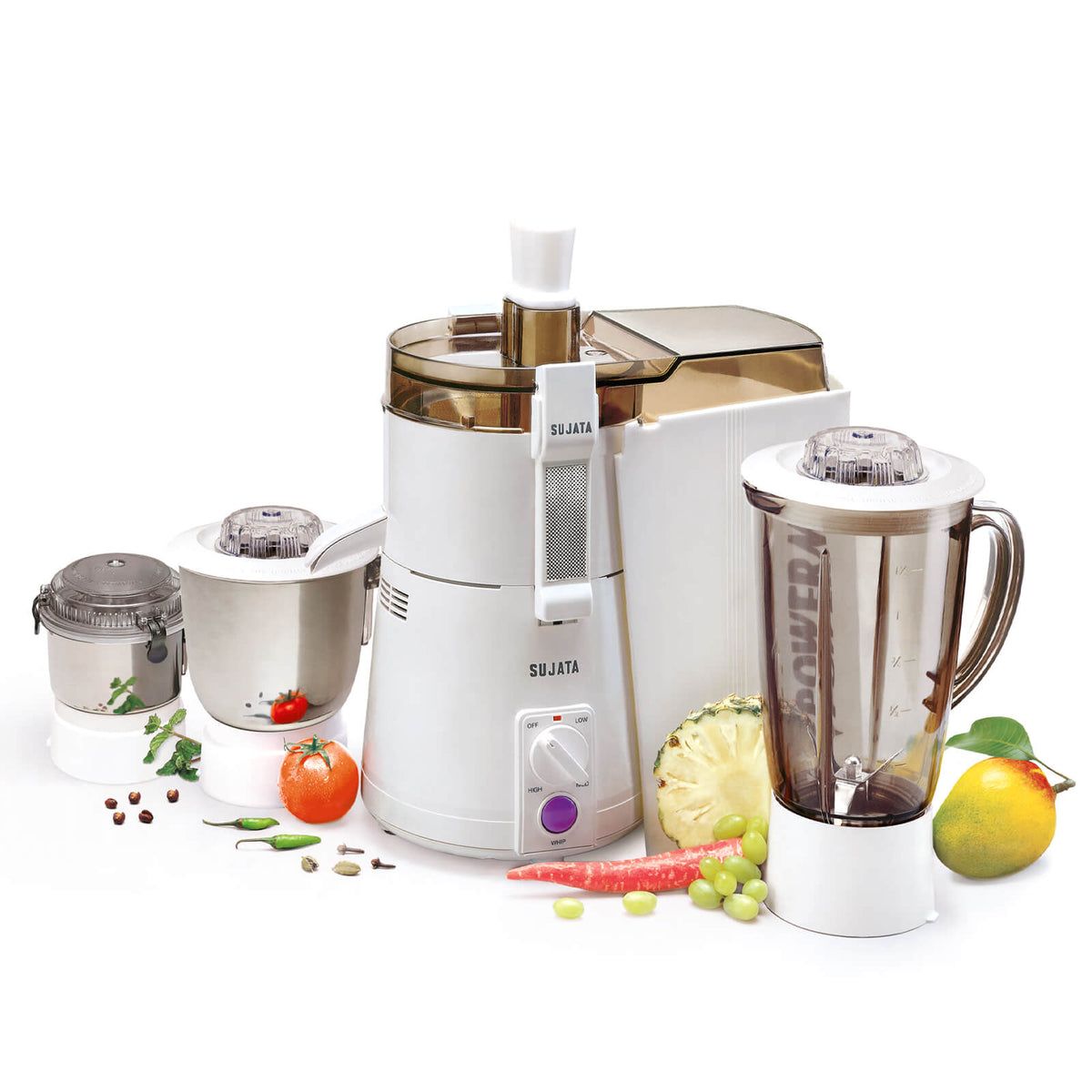 Powermatic Maxima: All-In-One Juicer Mixer Grinder by Sujata