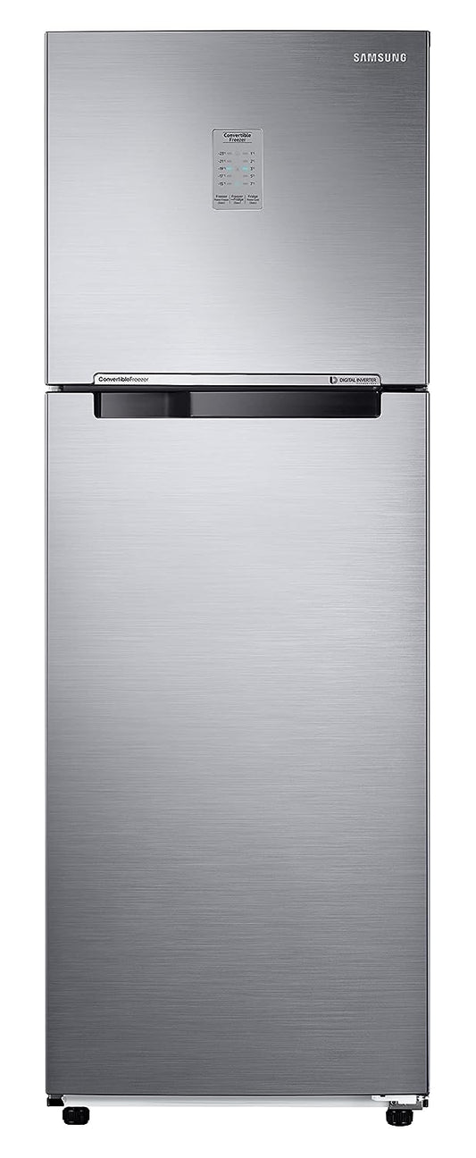 Samsung RT30C3732S8/HL 256L 2 Star Frost Free Convertible Inverter Double Door Refrigerator – Elegant Inox, Digital Inverter, Power Cool