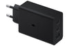 Samsung 65W Power Adapter Trio (Black) | Original Fast Charger | 3-Port USB | Compatible with Tablets & Phones | Suraj Electronics Delhi NCR