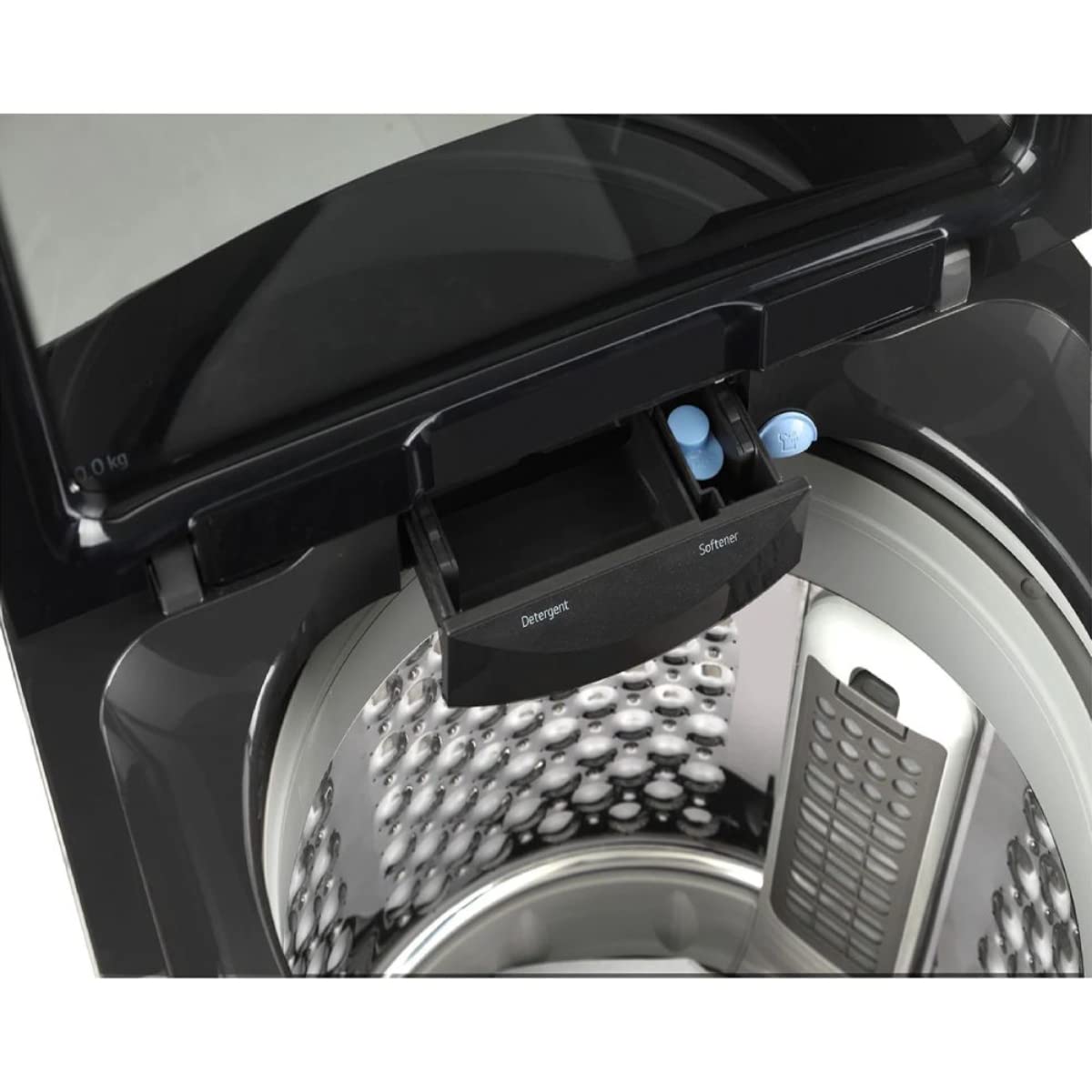 LG THD10SWP 10 Kg Inverter Wi-Fi Top Load Washing Machine (Platinum Black) | Steam, TurboWash, 6 Motion DD