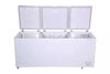 Voltas CF600TA4 600 Litre 3 Door Deep Freezer – Heavy Duty Commercial Chest Freezer with Lock & Castor Wheels (White)