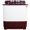 Voltas Beko WTT10/UCABRSSWH4PTD 10 Kg Semi Automatic Top Load Washing Machine, 5 Star (Burgundy) | Fast Dry™, Double Waterfall, Special Pulsator Wash, Cassette Filter