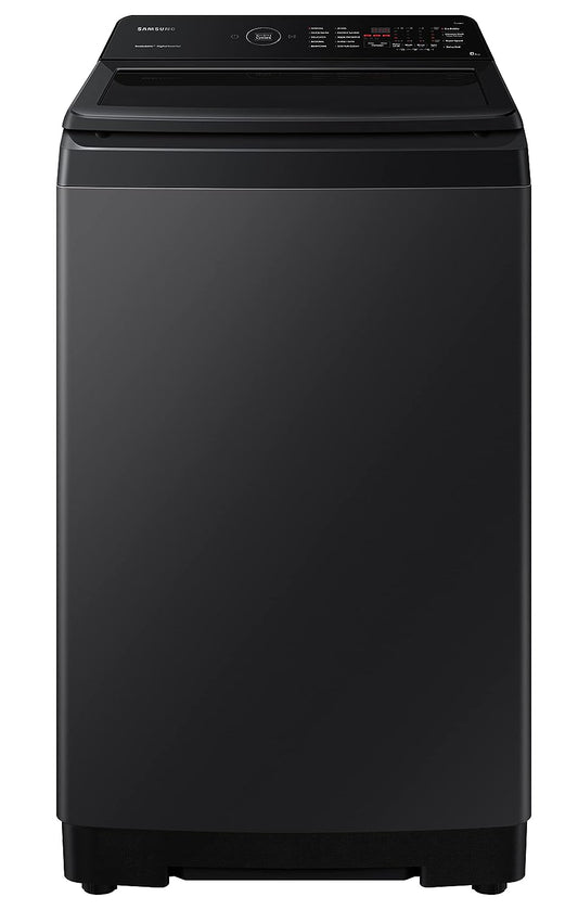 Samsung WA80BG4545BVTL 8 Kg 5 Star Fully Automatic Top Load Washing Machine (Black Caviar) with EcoBubble, BubbleStorm, Super Speed, Digital Inverter Motor & 10 Wash Programs