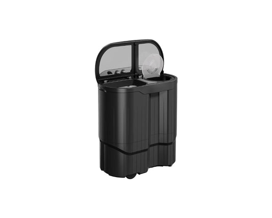 Godrej WSEDGE JAZZ 115 5.0 DB3 M CSGR 11.5 Kg 5 Star Semi-Automatic Top Load Washing Machine (Crystal Grey, Tri-Roto Scrub Pulsator, PowerMax Wash Motor)