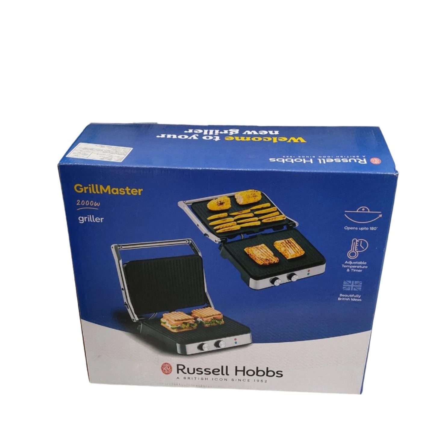 Russell Hobbs RST2006CG 2000W Electric Barbecue Grill | Adjustable Temperature | Smokeless Indoor & Outdoor BBQ | Suraj Electronics Delhi NCR