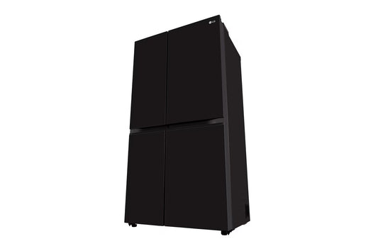 LG GL-B257JWB3 650 Litre 3 Star Side-by-Side Refrigerator | Convertible, Smart Inverter Compressor, Multi Air Flow, Smart Diagnosis, Western Black