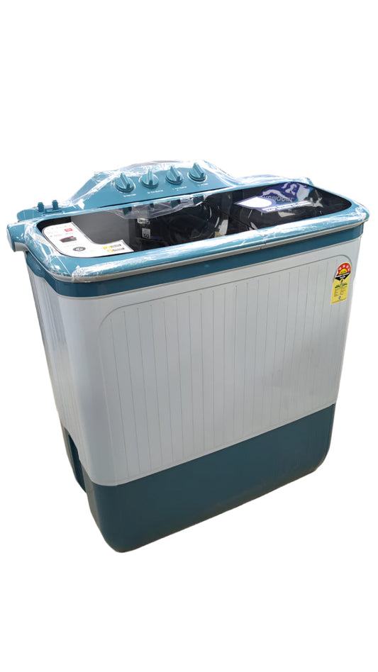 Lloyd GLWS105EPALB 10 Kg 5 Star Semi-Automatic Top Load Washing Machine | Dual Waterfall | 360° Water Shower | Memory Backup | Light Blue