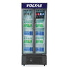 Voltas VC GT 550 DD P 550 Metallic EGRY Litre Double Door Visi Cooler | Commercial Display Refrigerator | Fan Cooling | LED Light