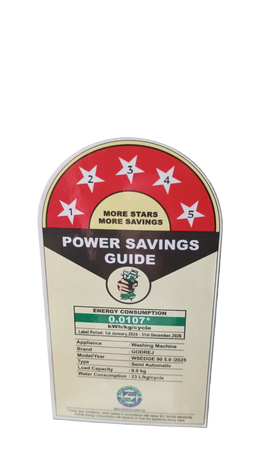 Godrej WSEDGE 90 5.0 TB3+M MIGR – 9 Kg 5 Star Semi-Automatic Top Loading Washing Machine with Toughened Glass Lids (Satin Grey)