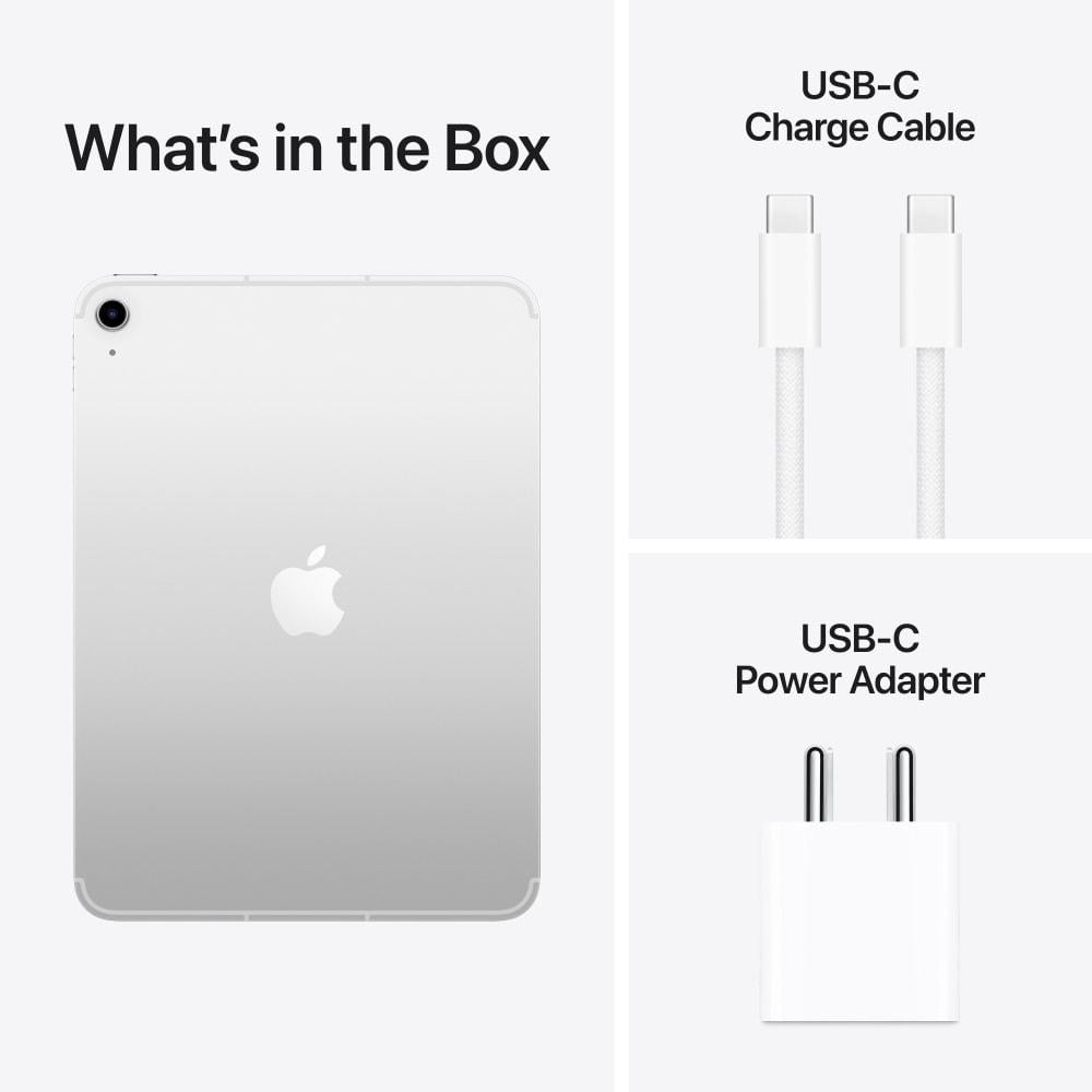 Apple iPad A16 11th Gen 2025 27.59 cm (11 inch) Wi-Fi + Cellular Tablet, 512 GB, Silver, MD7P4HN/A