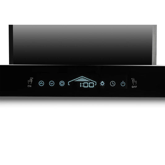 IFB GS-HC-60 BLDC 60 cm 1300 m³/hr BLDC Motor Wall Mounting Filterless Auto Clean Chimney with Gesture & Touch Control – Black Glass