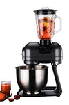 Hafele Klara Highline 1000W Stand Mixer with 5.5L Stainless Steel Bowl, Blender Jar & 3 Attachments (Grey) – Multifunction Kitchen Machine for Dough Kneading, Whisking, Slicing & More
