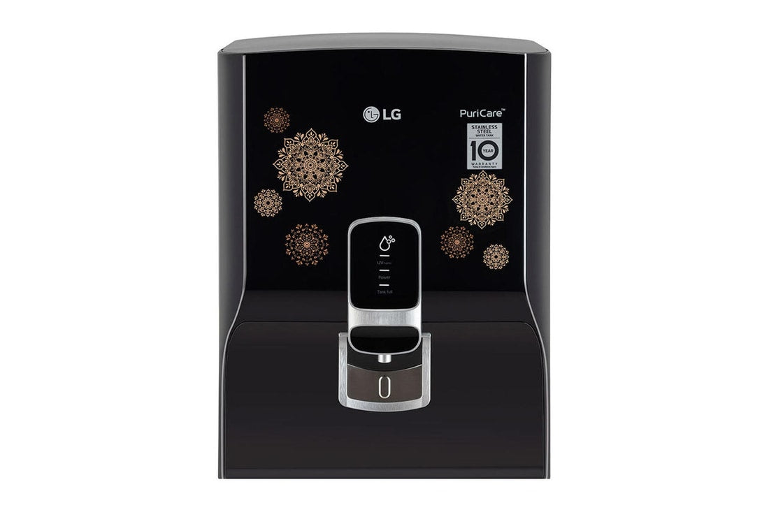 LG 8L RO+UV+Mineral Booster Water Purifier, Steel Tank — WW155NTB — product view