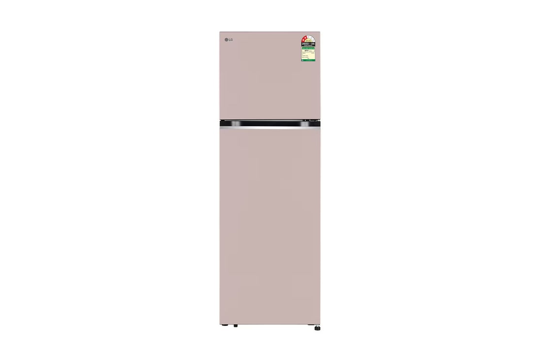 LG 272L Double Door Refrigerator, Convertible, Auto Smart Connect™, Clay Pink, 2 Star — GL-S312SCPY — product view