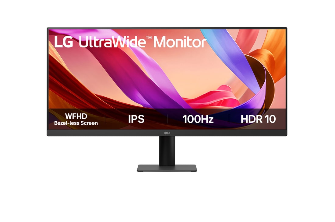LG 29 (73.66 cm) UltraWide 21:9 WFHD (2560x1080) IPS Display |100Hz | 5ms(GtG) | Anti-Glare | sRGB 99% (Typ.) | HDR10 | 3-Side Virtual Borderless | Tilt Adjustable — 29U511A-B — product view