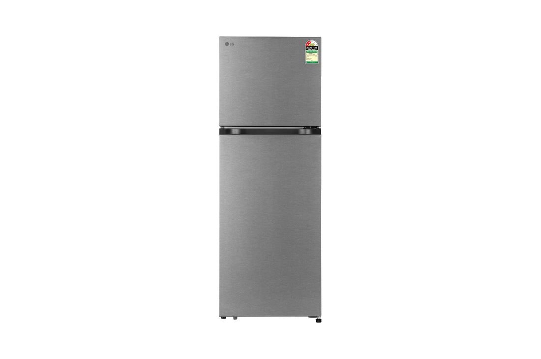 LG 251L Double Door Refrigerator, Convertible, Smart Inverter Compressor, Dazzle Steel, 2 Star — GLT2526XWDS — product view
